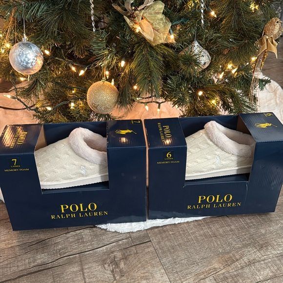 Polo Ralph Lauren Shoes - NWT Polo Ralph Lauren - Women’s Scuff Slipper